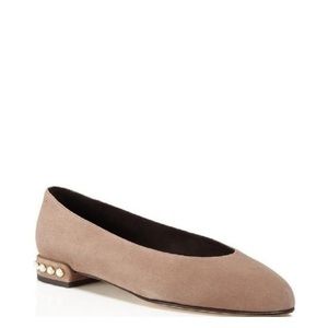 Stuart Weitzman Pearl Suede Ballet Flats